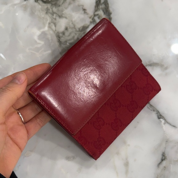 Gucci Jackie bi-fold wallet in red - Picture 3 of 8